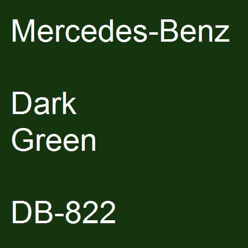 Mercedes-Benz, Dark Green, DB-822.